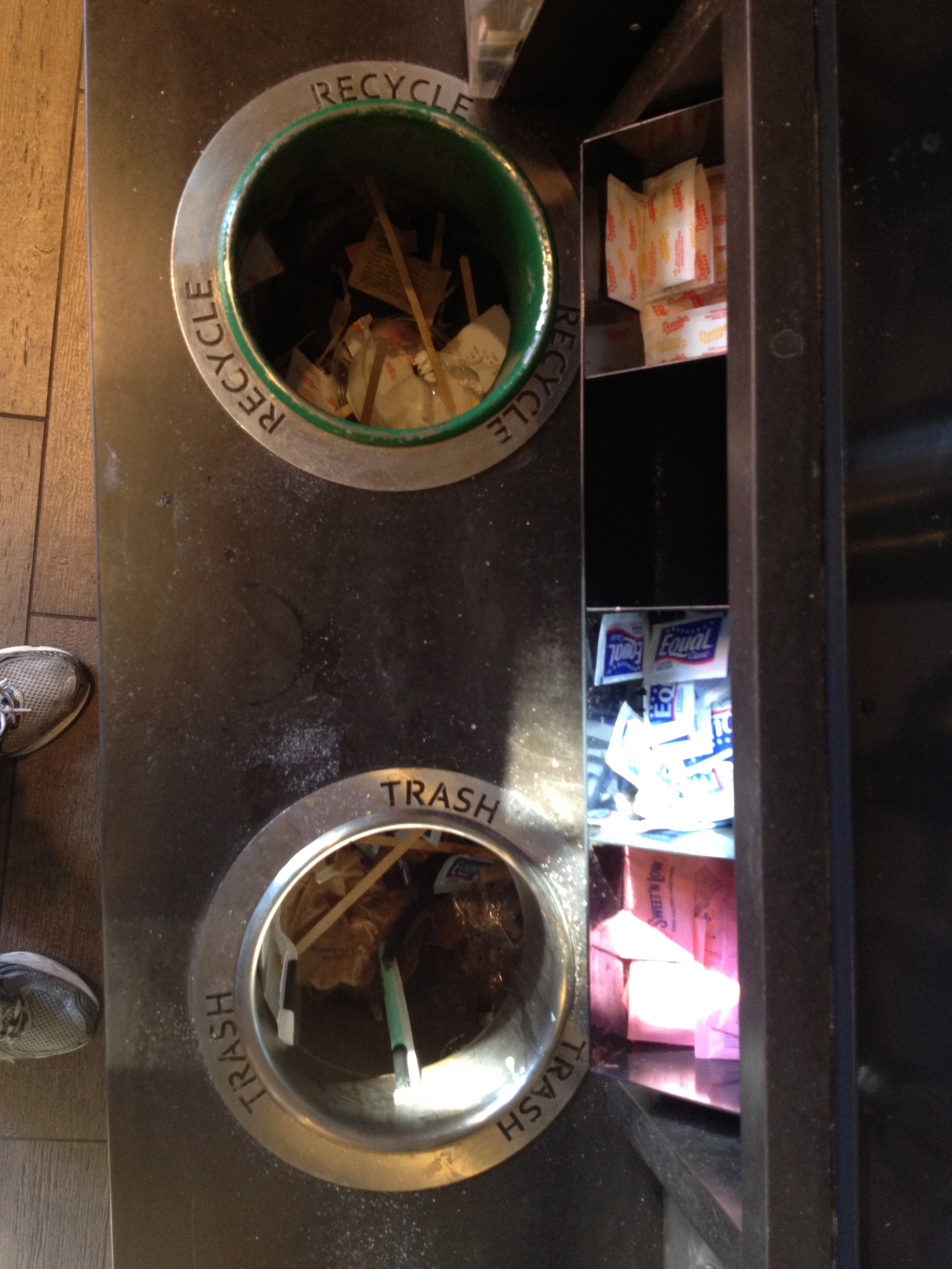 Starbucks would like you to separate your trash from your recycling. Why are you not doing it?
