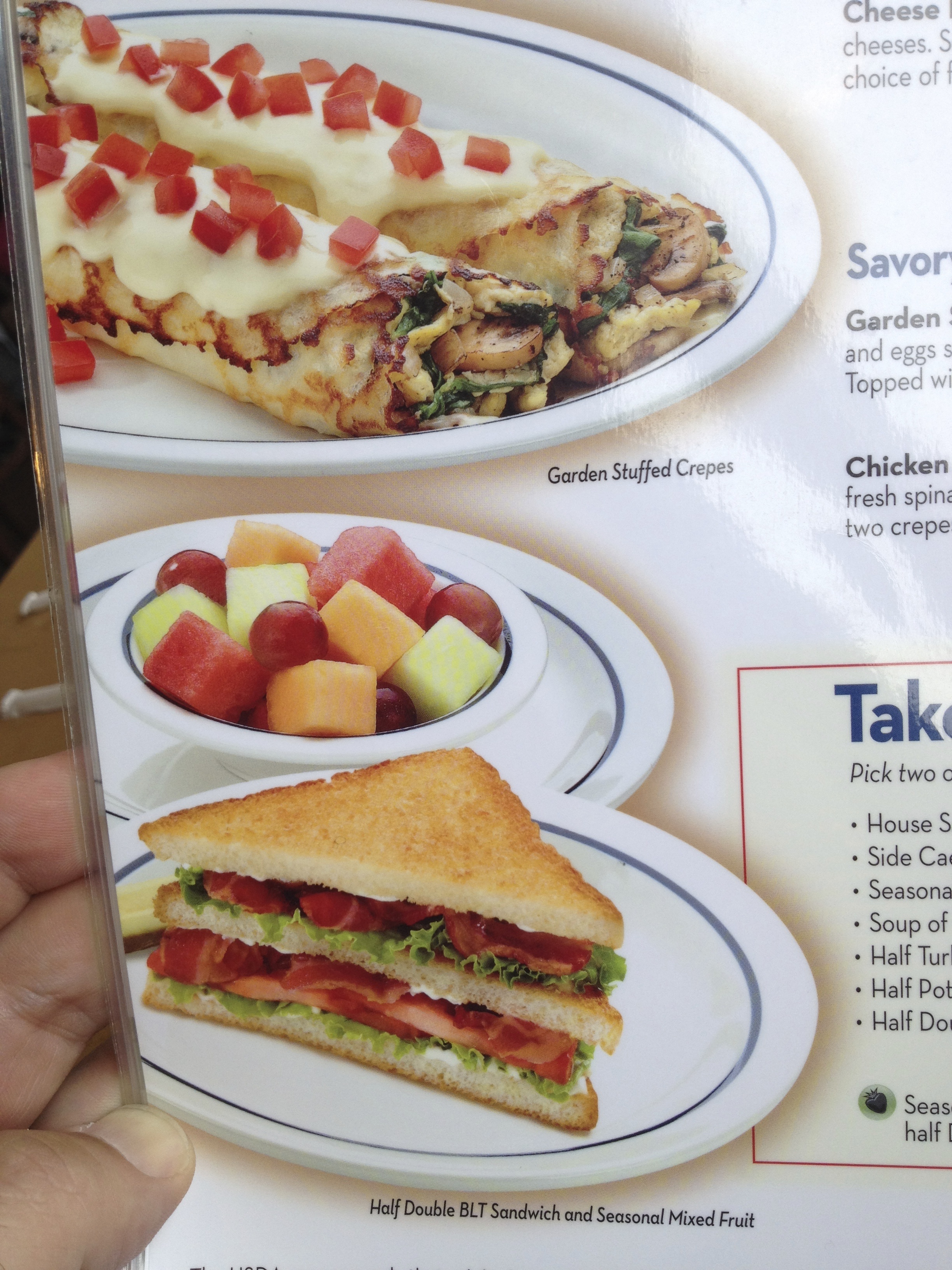 IHOP displays food that looks too perfect to be eaten.